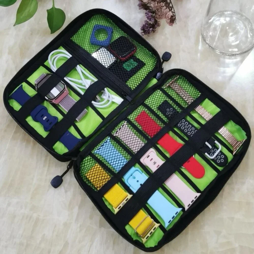 Travel Electronics Cable Organizer Storage Bag Portable Accessories USB …